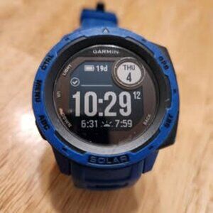 Garmin Instinct Solar Premium GPS Smartwatch (Tidal Blue)